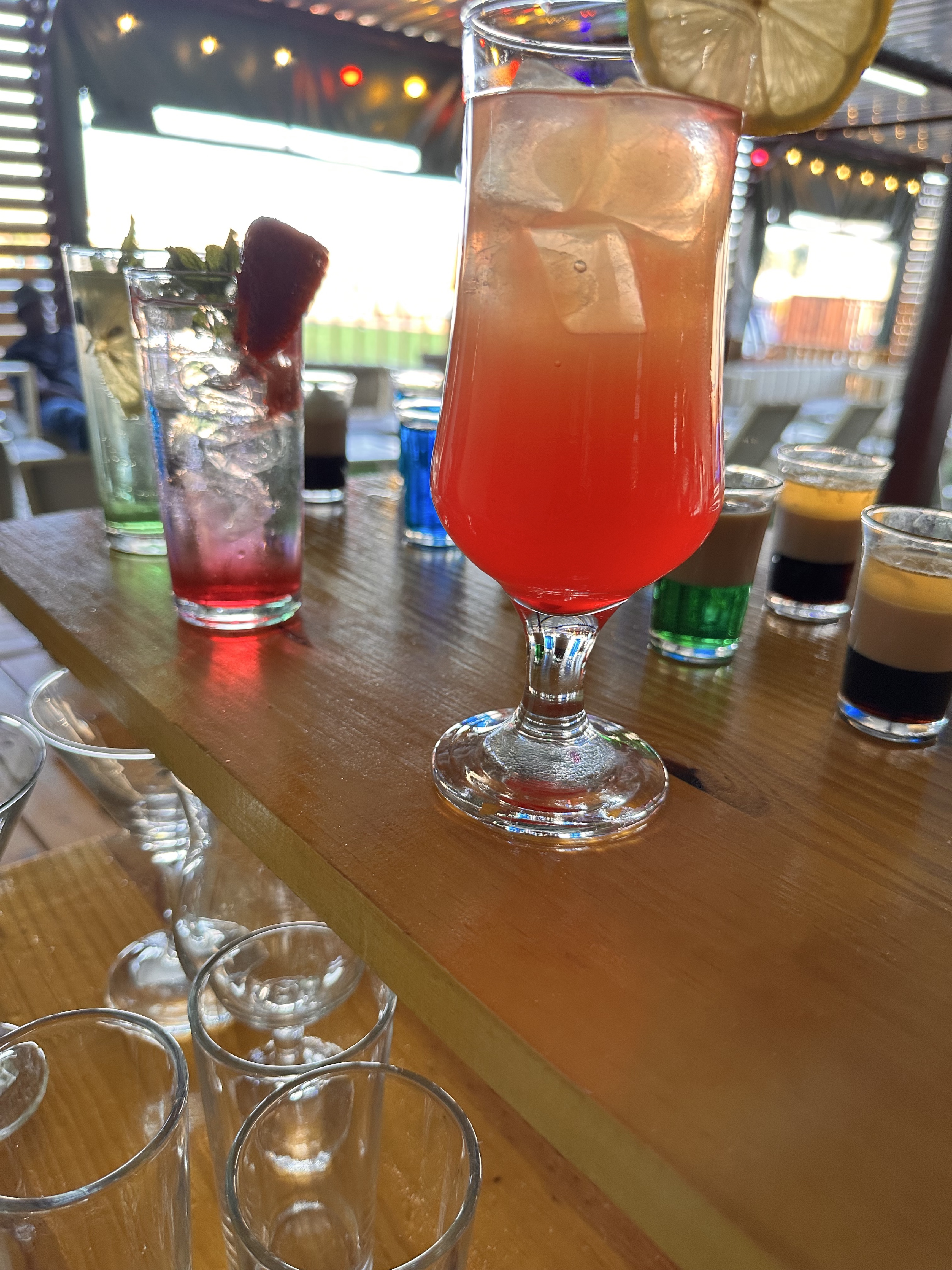Red cocktail